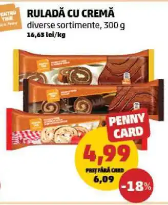 Penny Ruladă cu cremă Ofertă