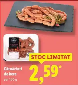 Lidl Cârnațiori de bere Ofertă