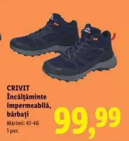 Lidl CRIVIT Încălțăminte impermeabilă, bărbați Ofertă