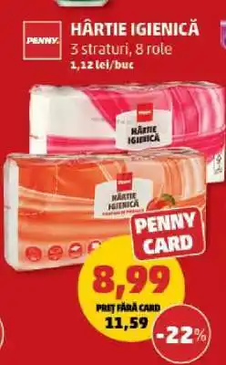 Penny Hârtie igienică Ofertă