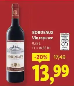 Lidl Bordeaux Vin roșu sec Ofertă