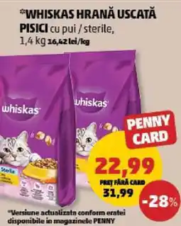 Penny WHISKAS HRANĂ USCATA PISICI Ofertă