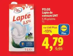 Lidl Pilos Lapte de consum UHT Ofertă