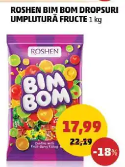 Penny Roshen Bim Bom Dropsuri Umplutură Fructe 1 kg Ofertă