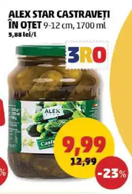 Penny ALEX STAR CASTRAVEȚI ÎN OȚET Ofertă
