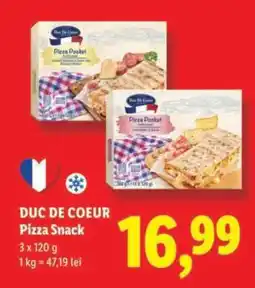 Lidl DUC DE COEUR Pizza Snack Ofertă