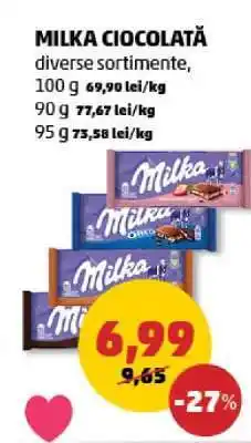 Penny MILKA CIOCOLATĂ Ofertă