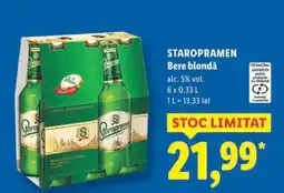 Lidl STAROPRAMEN Bere blondă Ofertă