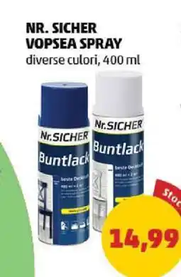 Penny NR. SICHER VOPSEA SPRAY Ofertă