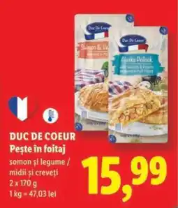 Lidl Duc De Coeur Pește în foitaj Ofertă