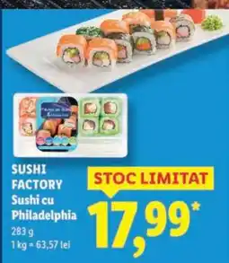 Lidl Sushi Factory Sushi cu Philadelphia Ofertă