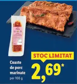 Lidl Coaste de porc marinate Ofertă