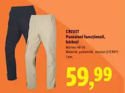 Lidl CRIVIT Pantaloni funcționali, bărbați Ofertă