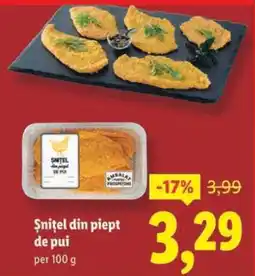 Lidl Șnițel din piept de pui Ofertă