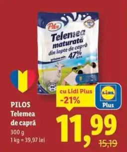 Lidl Pilos Telemea de capră Ofertă