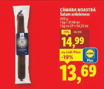 Lidl Cămara Noastră Salam ardelensc Ofertă