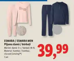 Lidl Esmara / Esmara MEN Pijama damă / bărbați Ofertă
