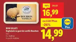 Lidl Bon Gelati Înghețată cu gust de vanilie Bourbon Ofertă