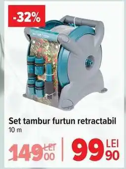 Carrefour Set tambur furtun retractabil Ofertă