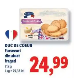 Lidl DUC DE COEUR Fursecuri din aluat fraged Ofertă