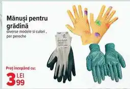 Carrefour Mănuși pentru grădină Ofertă