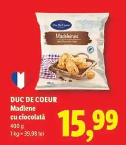 Lidl DUC DE COEUR Madlene cu ciocolată Ofertă
