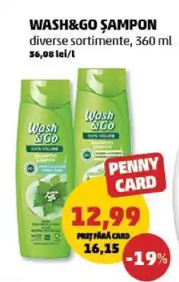 Penny WASH&GO Şampon Ofertă