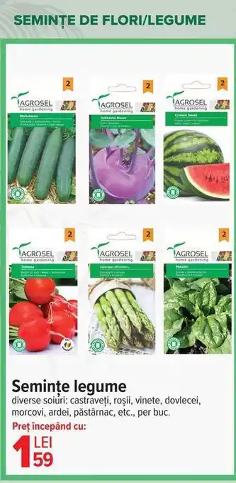 Semințe legume