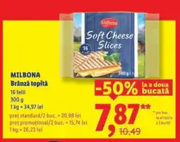 Lidl Milbona Brânză topită Ofertă