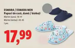 Lidl ESMARA / ESMARA MEN Papuci de casă, damă / bărbați Ofertă