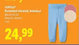 Lidl LUPILU Pantaloni tricotați, bebeluși Ofertă