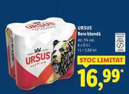 Lidl URSUS Bere blondă Ofertă