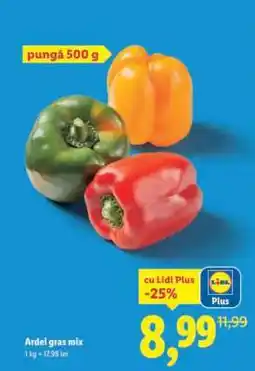 Lidl Ardei gras mix Ofertă