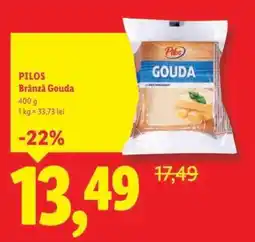 Lidl PILOS Brânză Gouda Ofertă