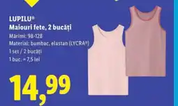 Lidl LUPILU Maiouri fete, 2 bucăți Ofertă