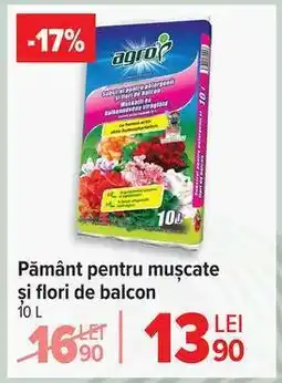 Carrefour Pământ pentru mușcate și flori de balcon Ofertă