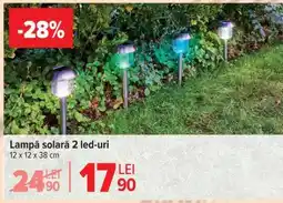 Carrefour Lampă solară 2 led-uri Ofertă