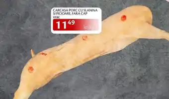 Unicarm Carcasa porc cu slanina si picioare, fara cap vrac Ofertă