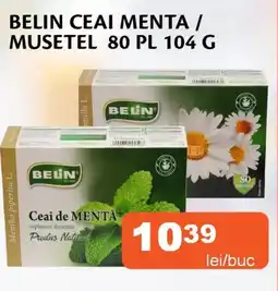 Unicarm Belin ceai menta / musetel 80 PL Ofertă