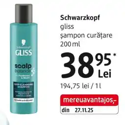 DM Schwarzkopf gliss Şampon curățare Ofertă