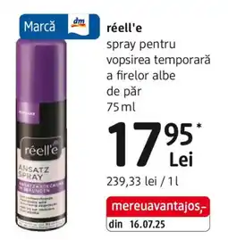 DM Réell'e spray pentru vopsirea temporară a firelor albe de păr Ofertă