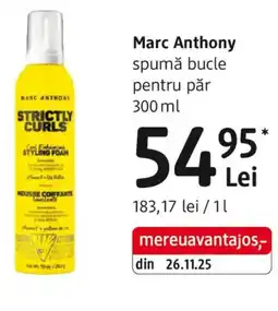 DM Marc Anthony spumă bucle pentru păr Ofertă