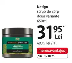 DM Natigo scrub de corp două variante Ofertă