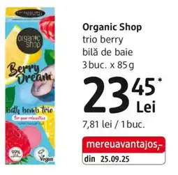 DM Organic Shop trio berry bilă de baie Ofertă