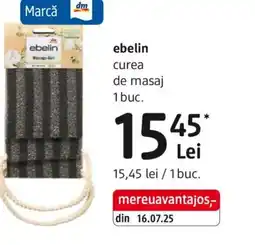 DM Ebelin curea de masaj Ofertă