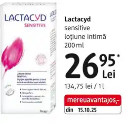 DM Lactacyd sensitive loțiune intimă Ofertă