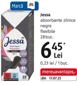 DM Jessa absorbante zilnice negre flexibile Ofertă