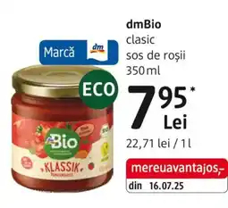 DM DmBio clasic sos de roşii Ofertă