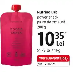 DM Nutrino Lab power snack piure de zmeură Ofertă