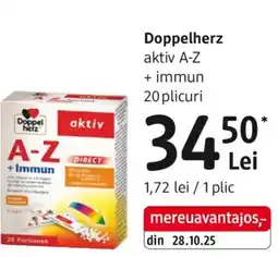 DM Doppelherz aktiv A-Z + immun Ofertă